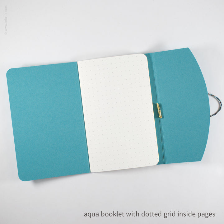 Contour Booklet with Aqua Cover (