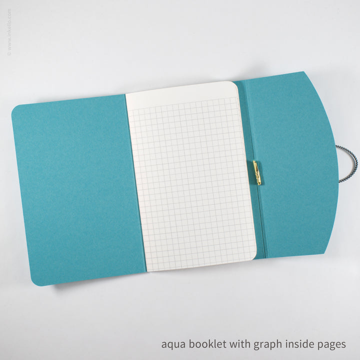 Contour Booklet with Aqua Cover (