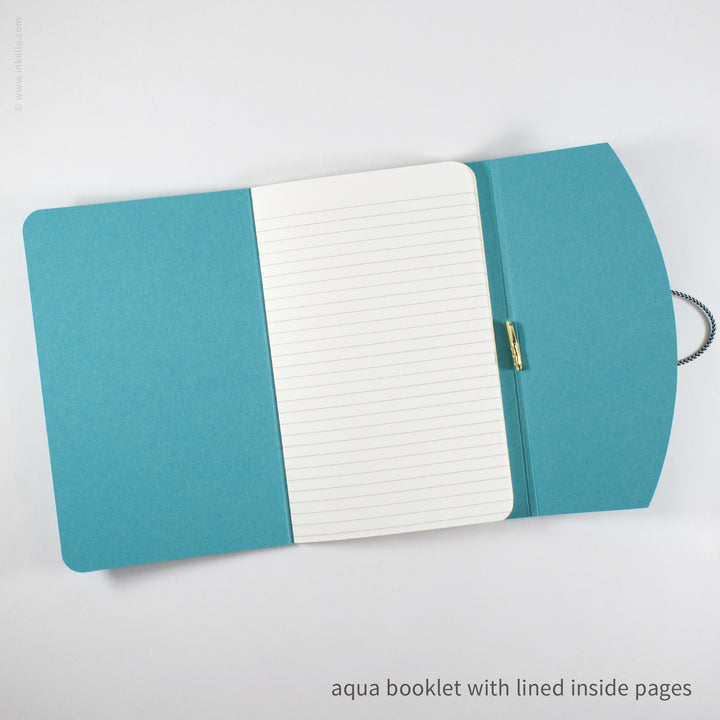 Contour Booklet with Aqua Cover (