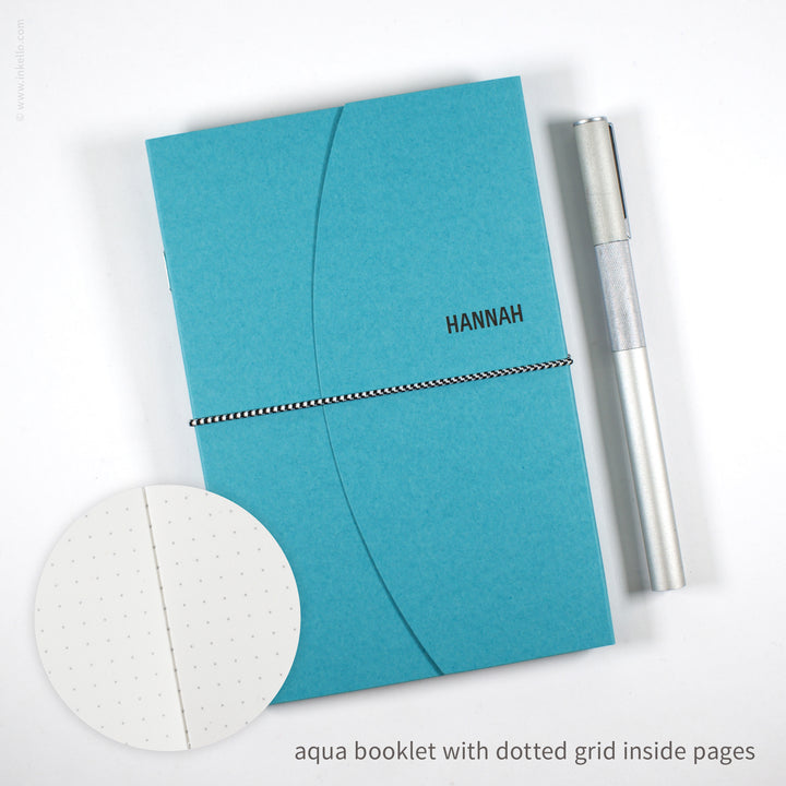 Contour Booklet with Aqua Cover (