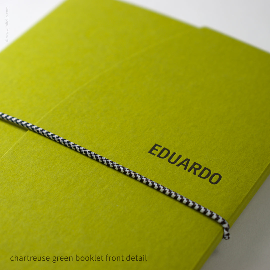 Contour Booklet with Chartreuse Green Cover (