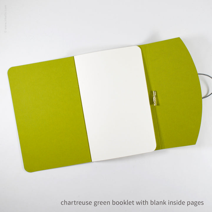 Contour Booklet with Chartreuse Green Cover (