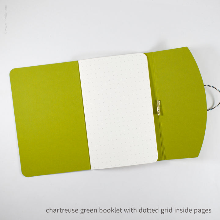Contour Booklet with Chartreuse Green Cover (