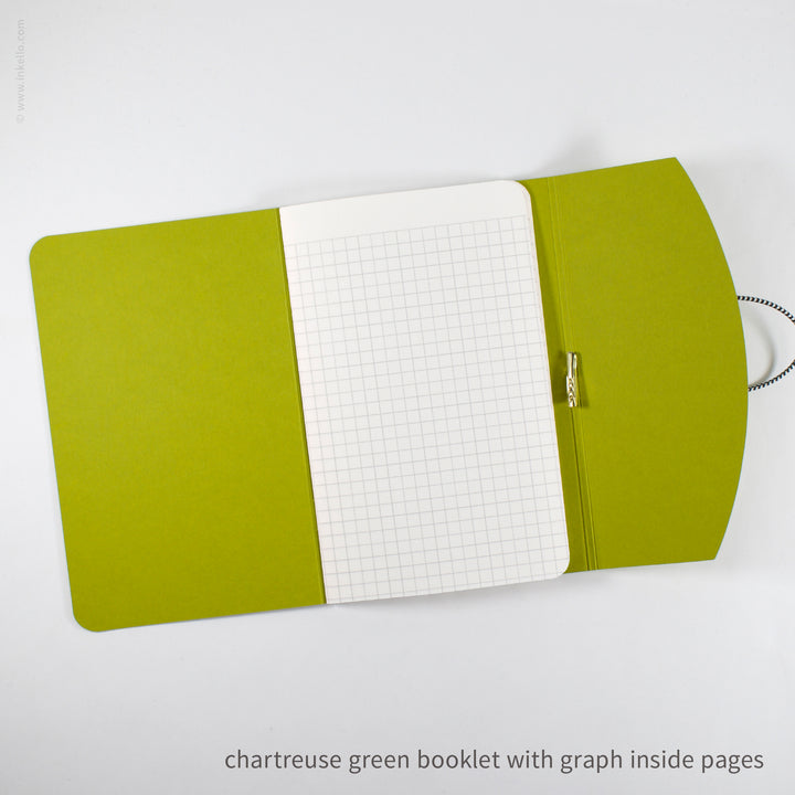 Contour Booklet with Chartreuse Green Cover (