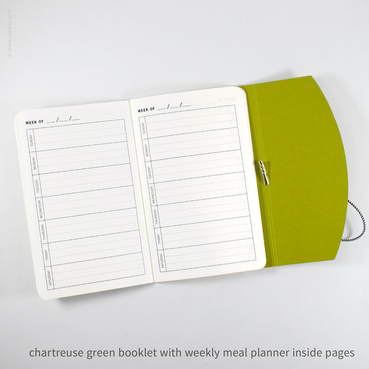 Contour Booklet with Chartreuse Green Cover (