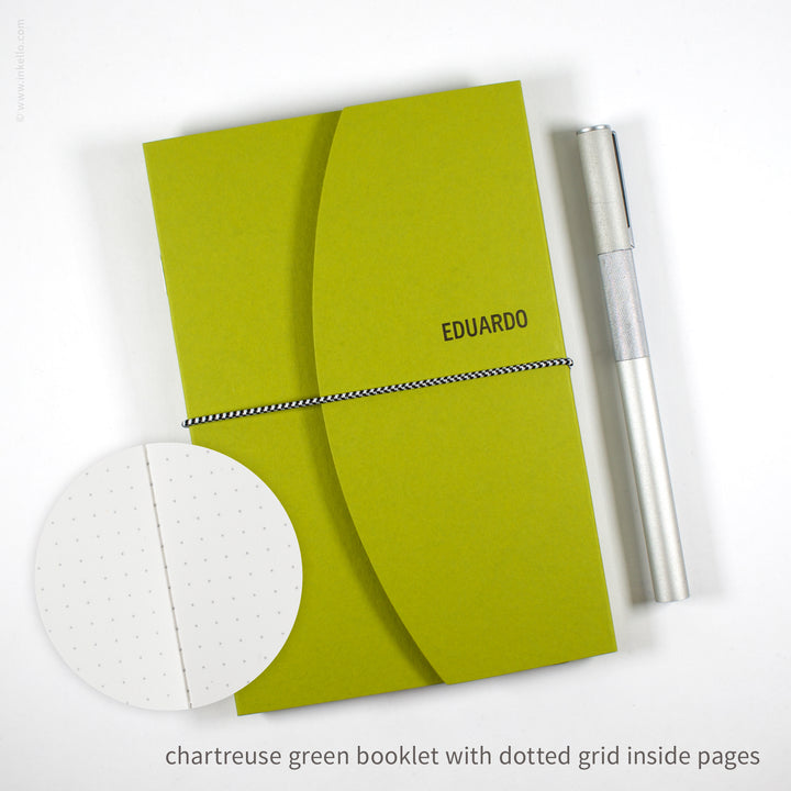 Contour Booklet with Chartreuse Green Cover (