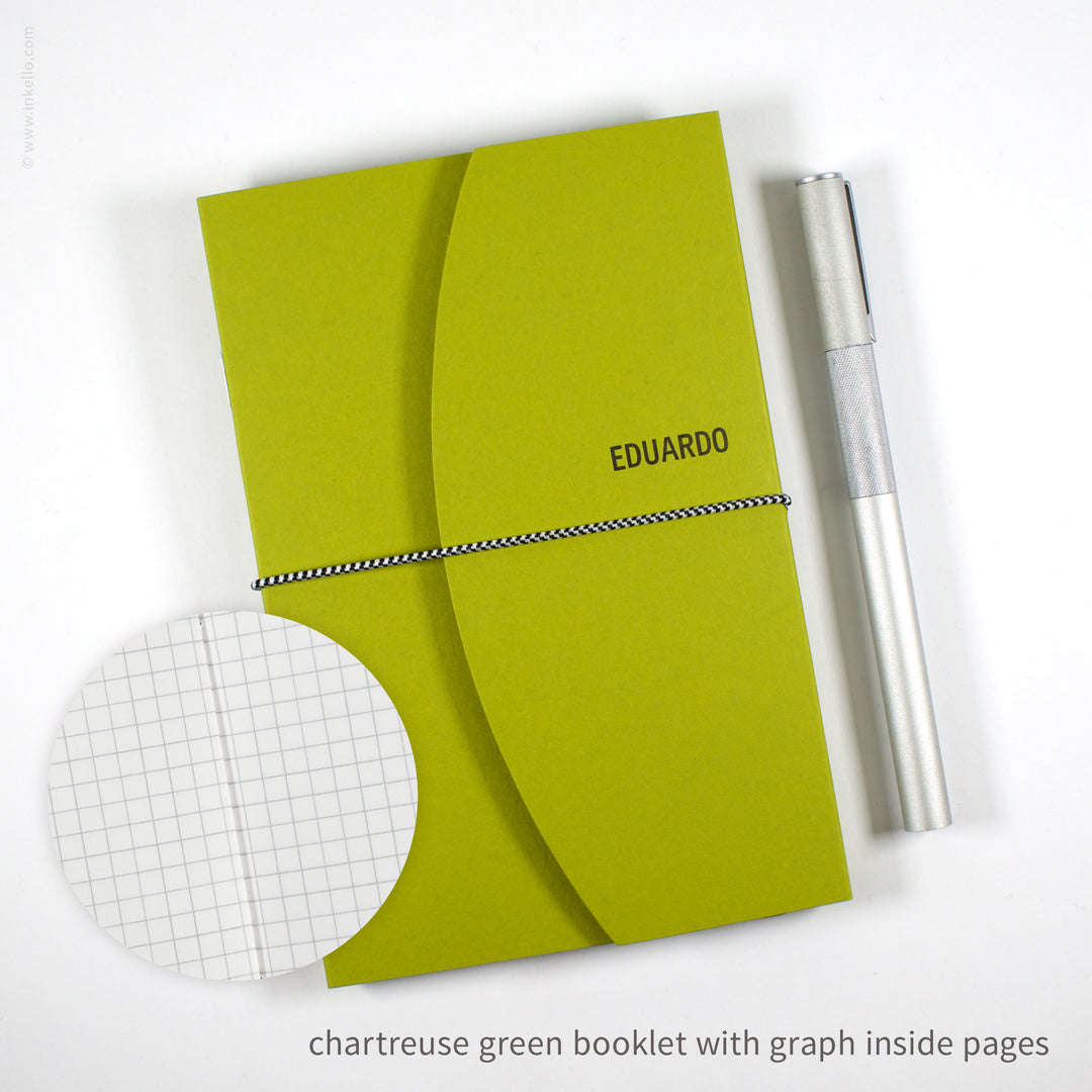 Contour Booklet with Chartreuse Green Cover (