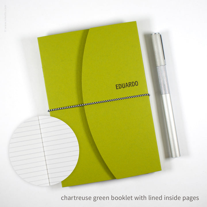 Contour Booklet with Chartreuse Green Cover (