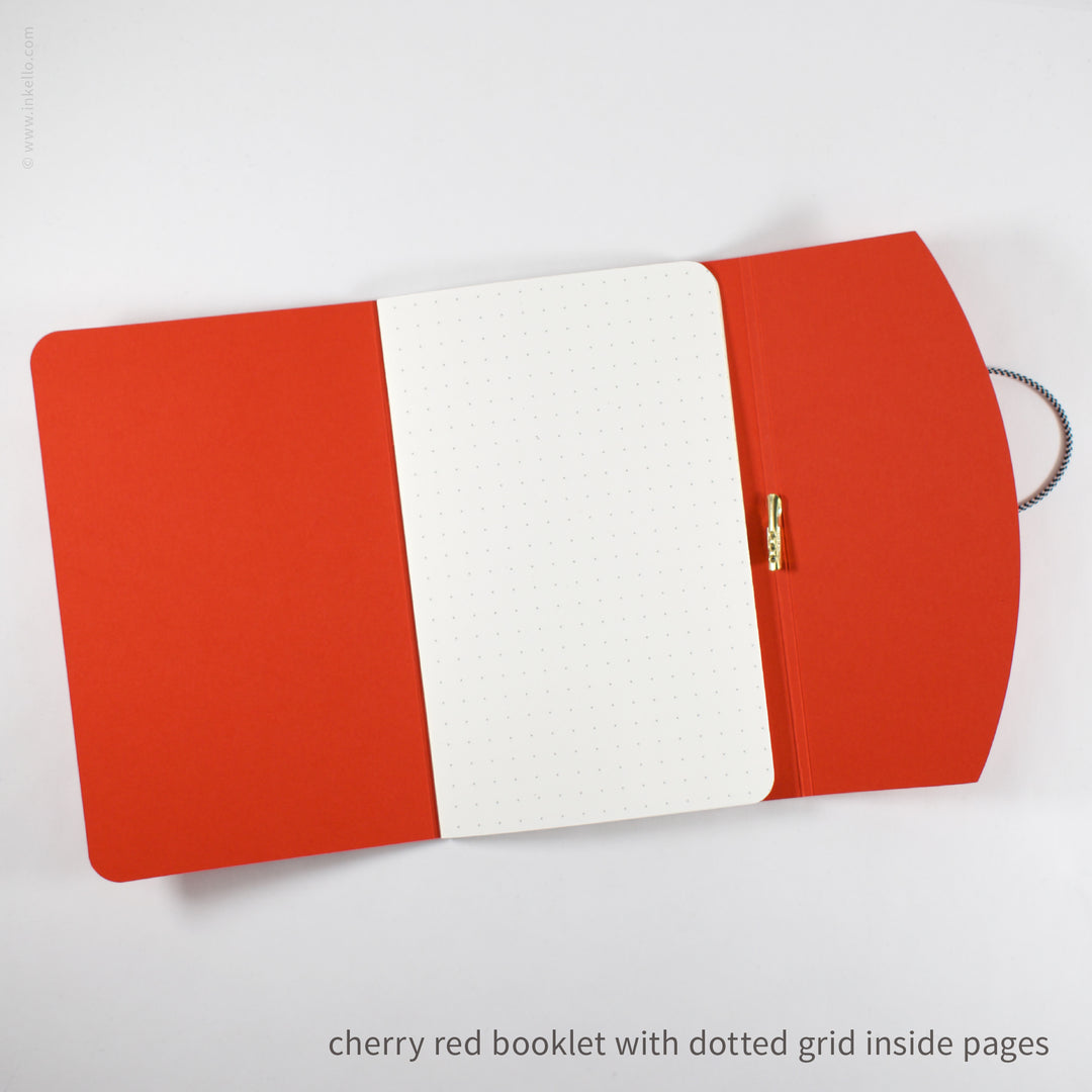 Contour Booklet with Cherry Red Cover (