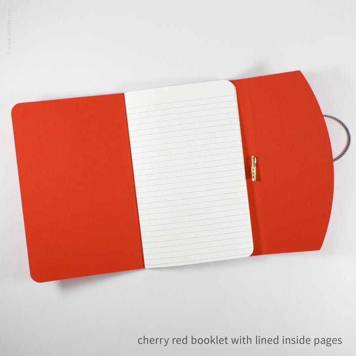 Contour Booklet with Cherry Red Cover (