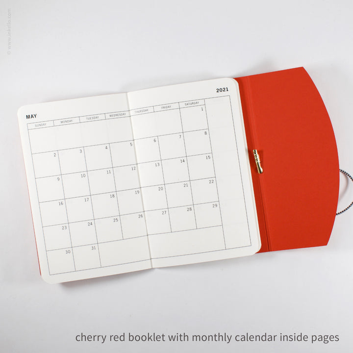 Contour Booklet with Cherry Red Cover (