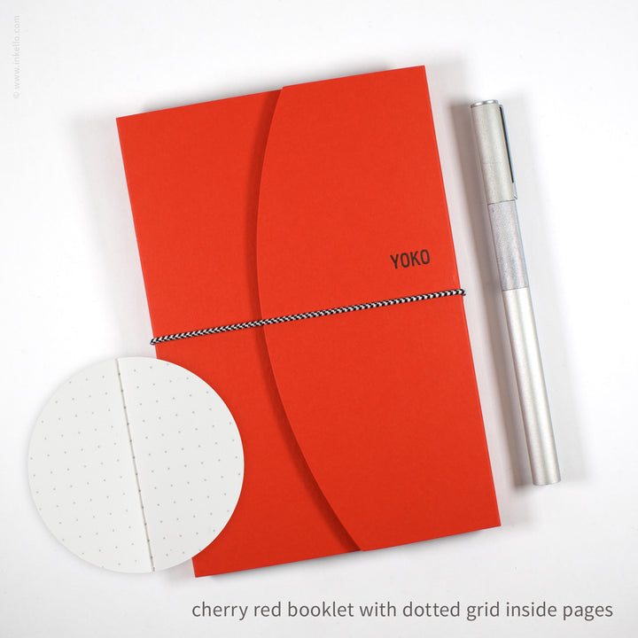 Contour Booklet with Cherry Red Cover (