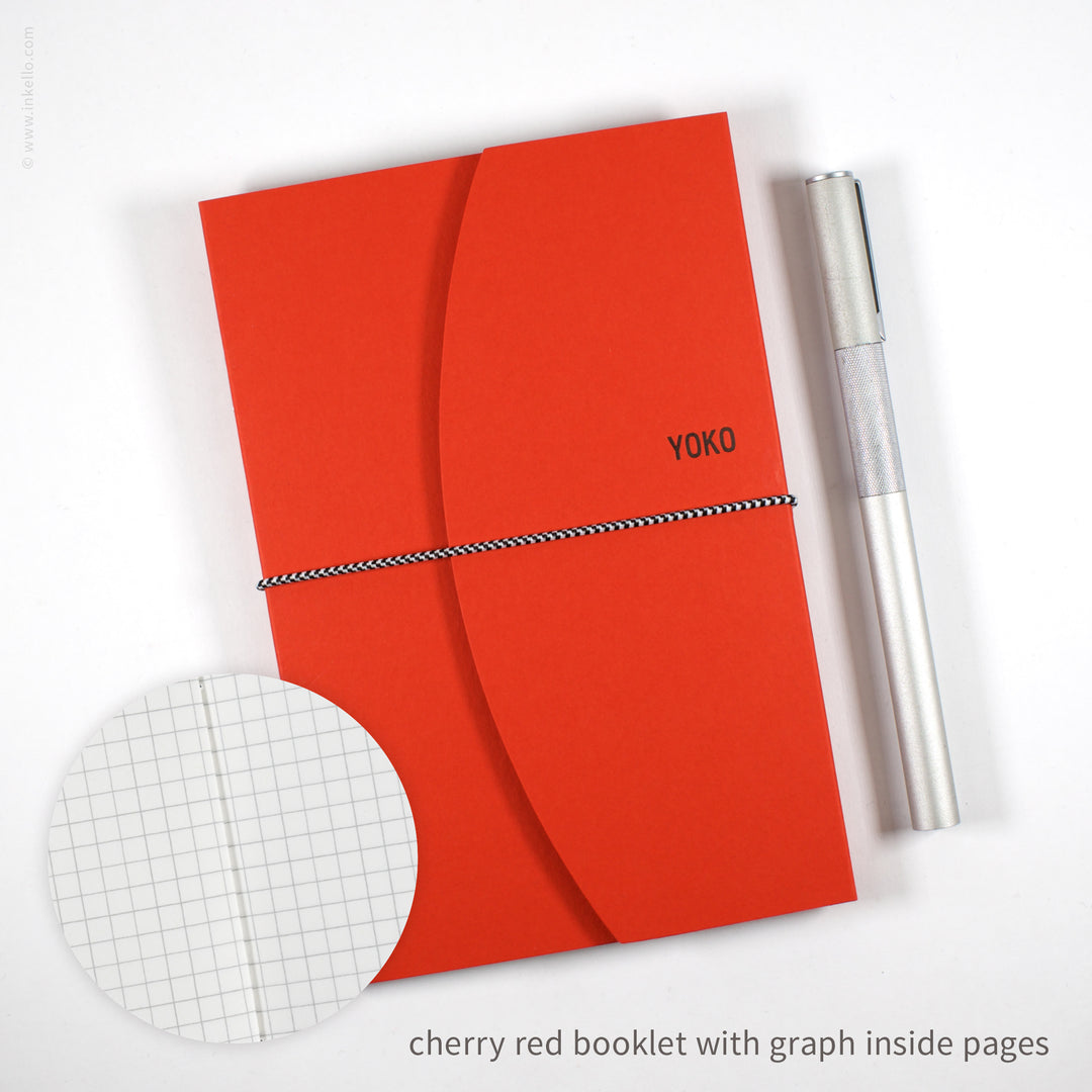 Contour Booklet with Cherry Red Cover (