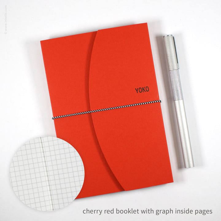 Contour Booklet with Cherry Red Cover (
