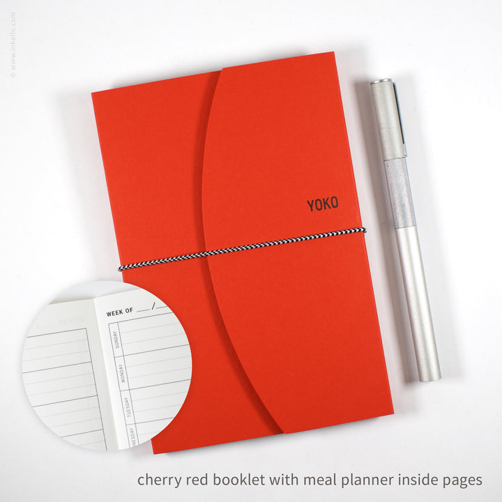Contour Booklet with Cherry Red Cover (