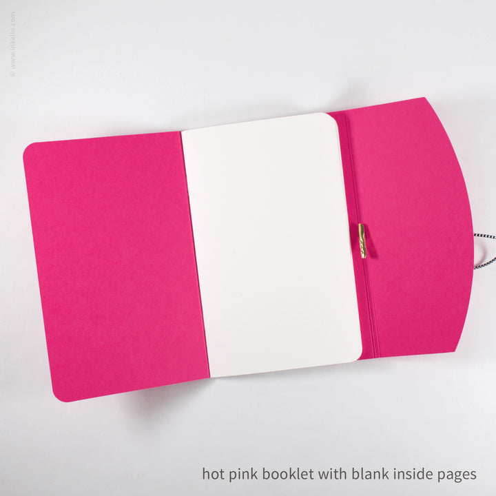 Contour Booklet with Hot Pink Cover (