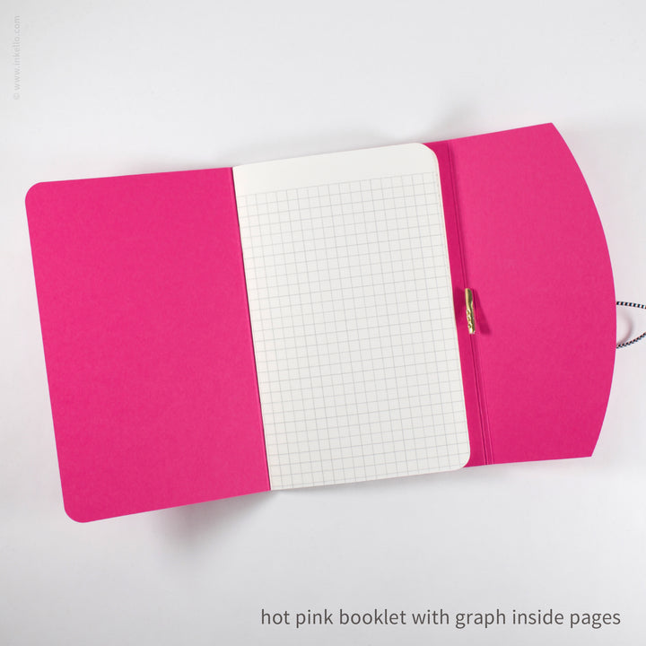 Contour Booklet with Hot Pink Cover (