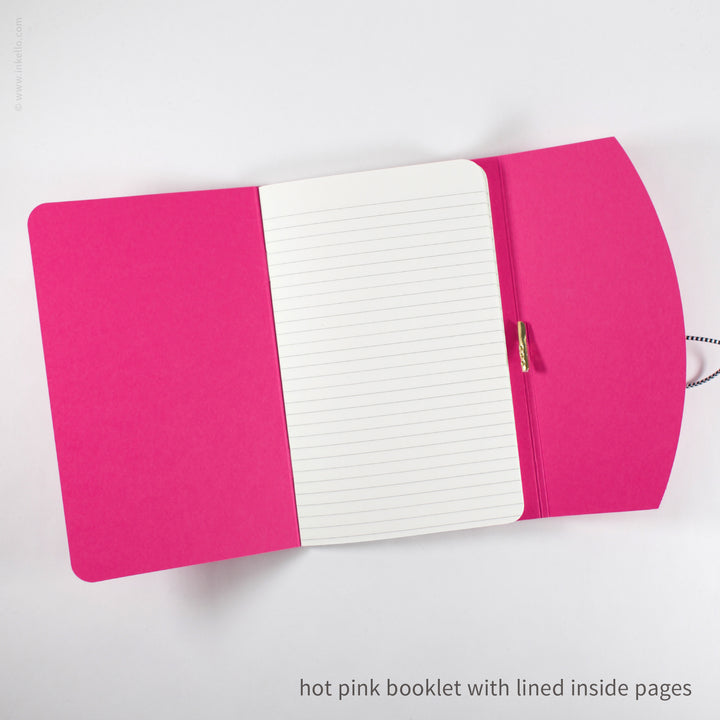 Contour Booklet with Hot Pink Cover (