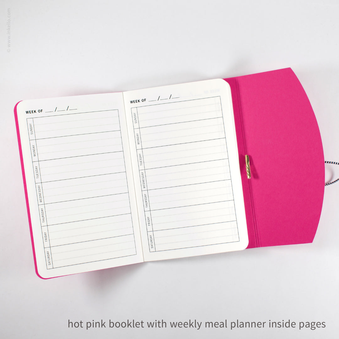 Contour Booklet with Hot Pink Cover (