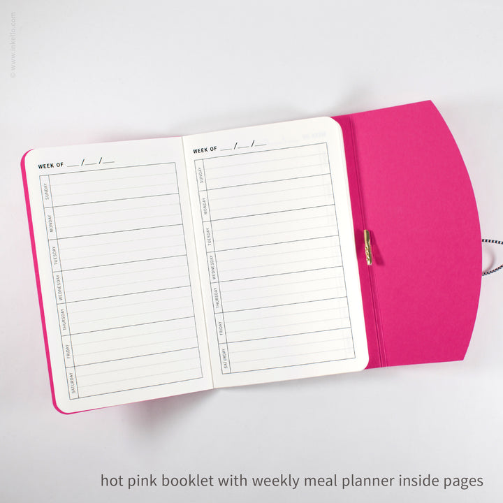 Contour Booklet with Hot Pink Cover (