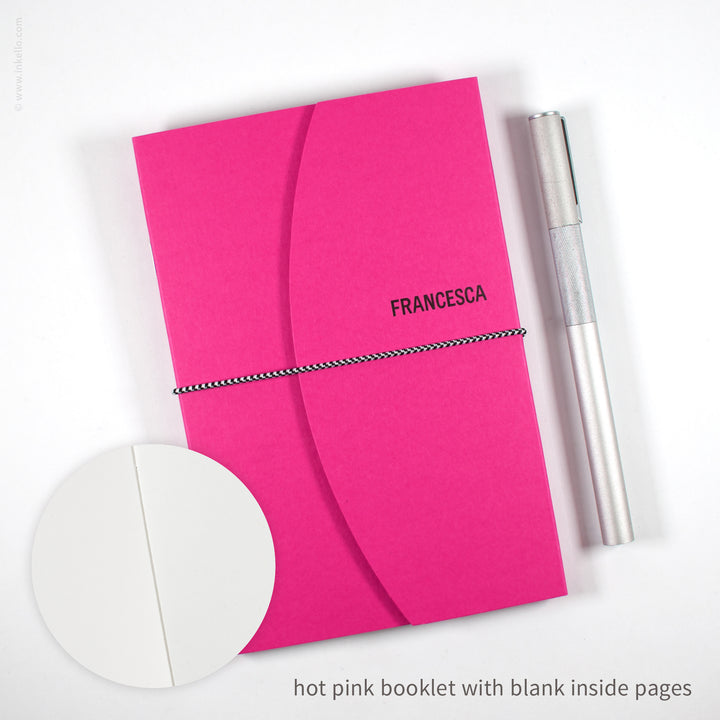 Contour Booklet with Hot Pink Cover (