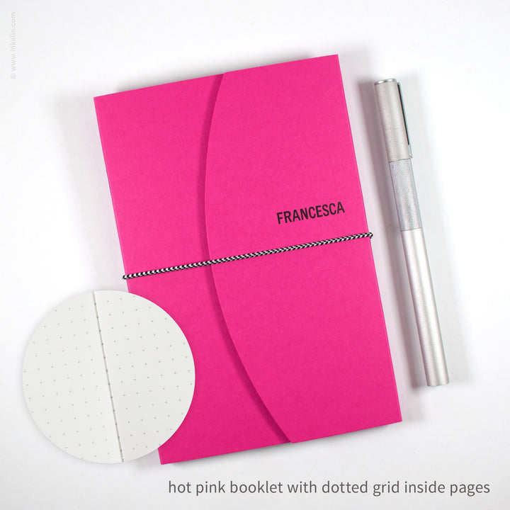 Contour Booklet with Hot Pink Cover (