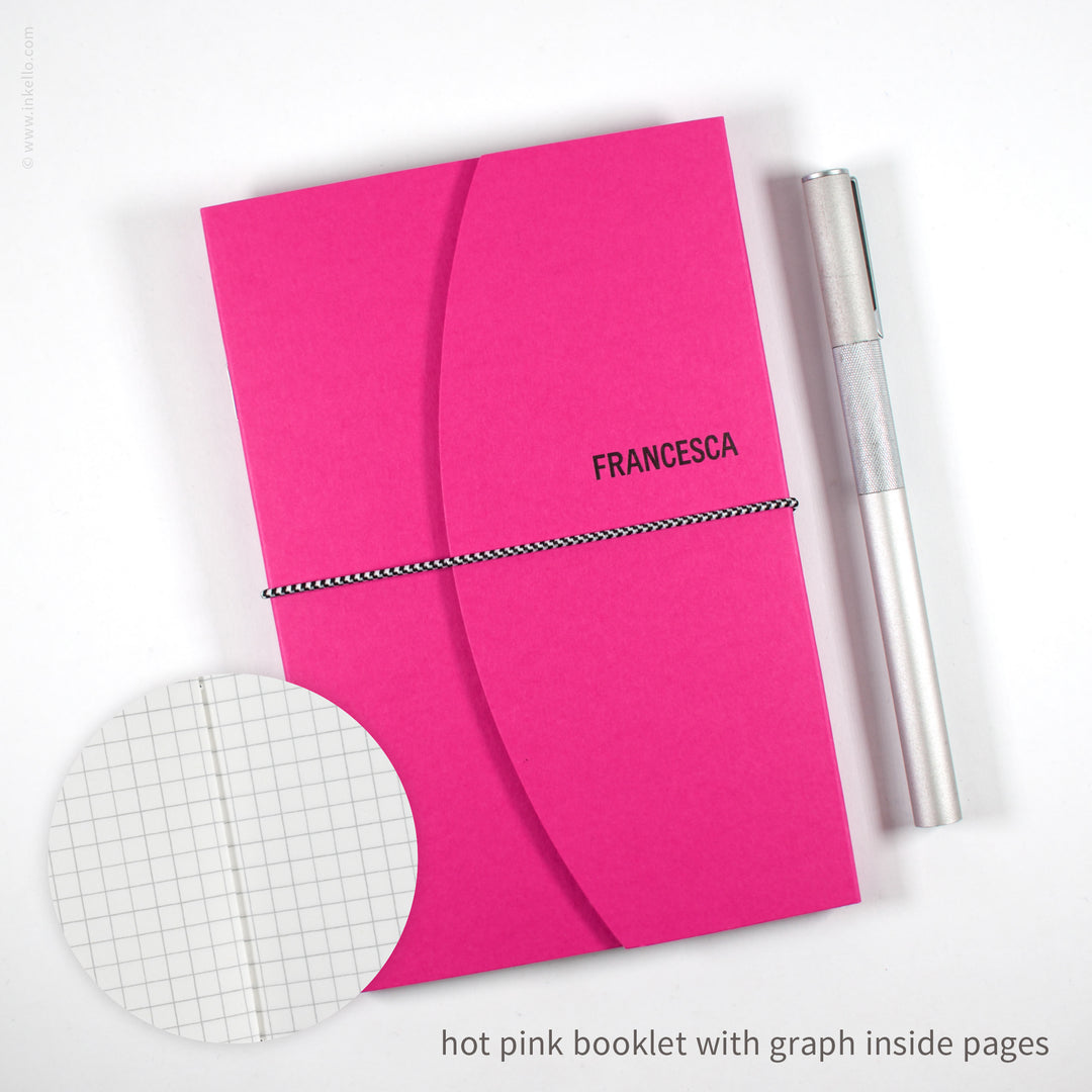 Contour Booklet with Hot Pink Cover (