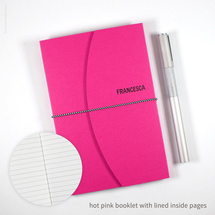 Contour Booklet with Hot Pink Cover (