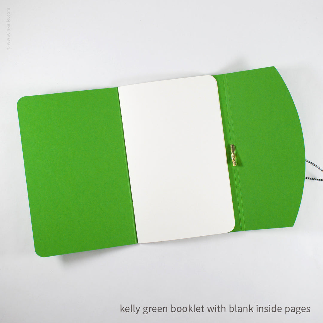 Contour Booklet with Kelly Green Cover (