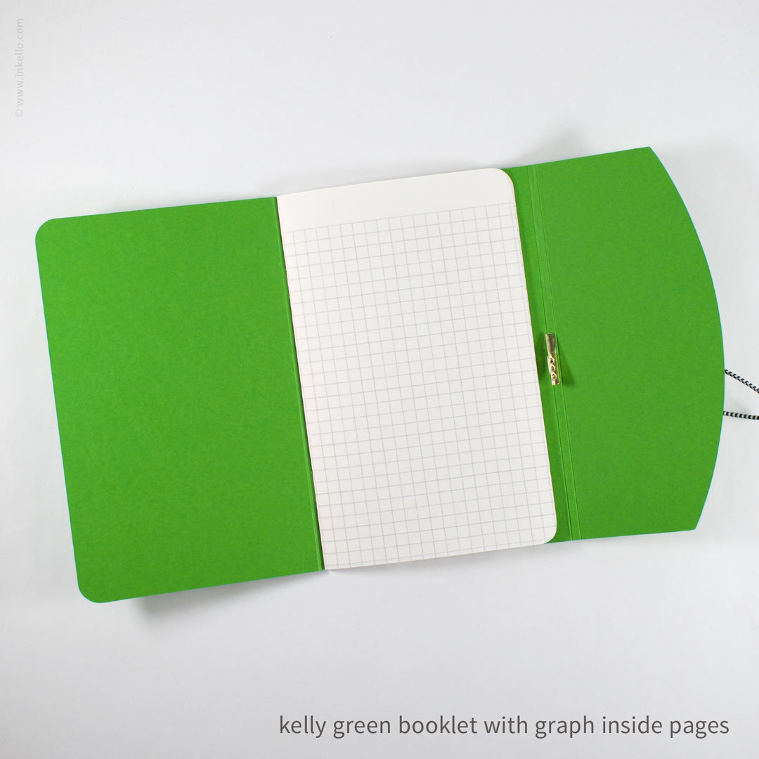 Contour Booklet with Kelly Green Cover (