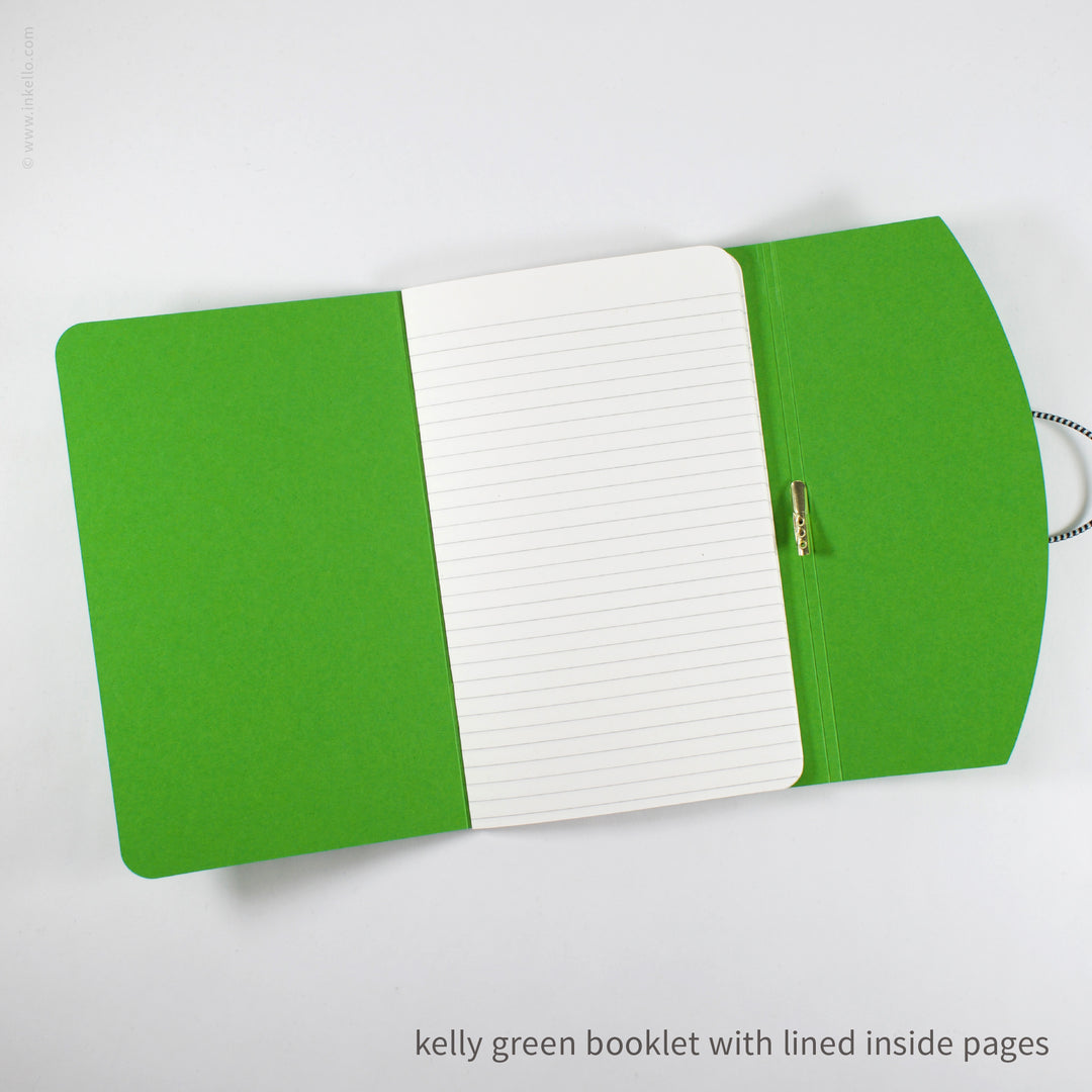 Contour Booklet with Kelly Green Cover (