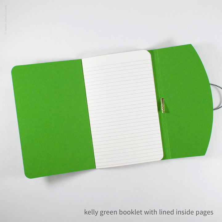 Contour Booklet with Kelly Green Cover (