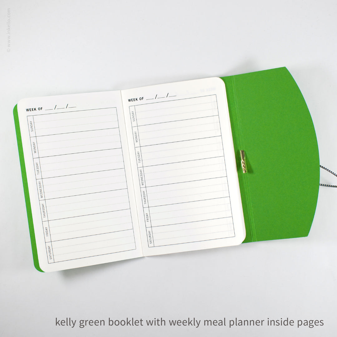 Contour Booklet with Kelly Green Cover (