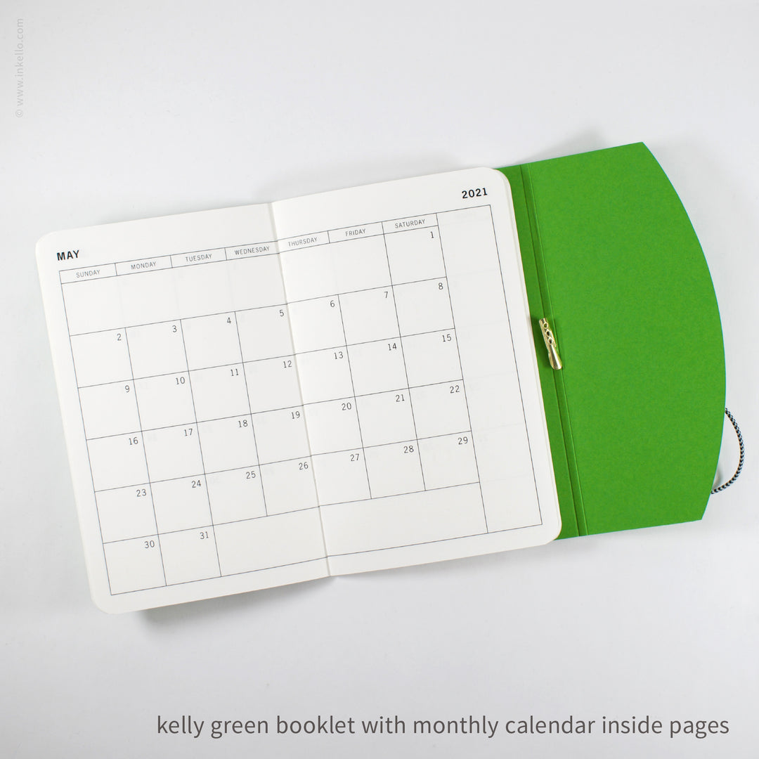 Contour Booklet with Kelly Green Cover (