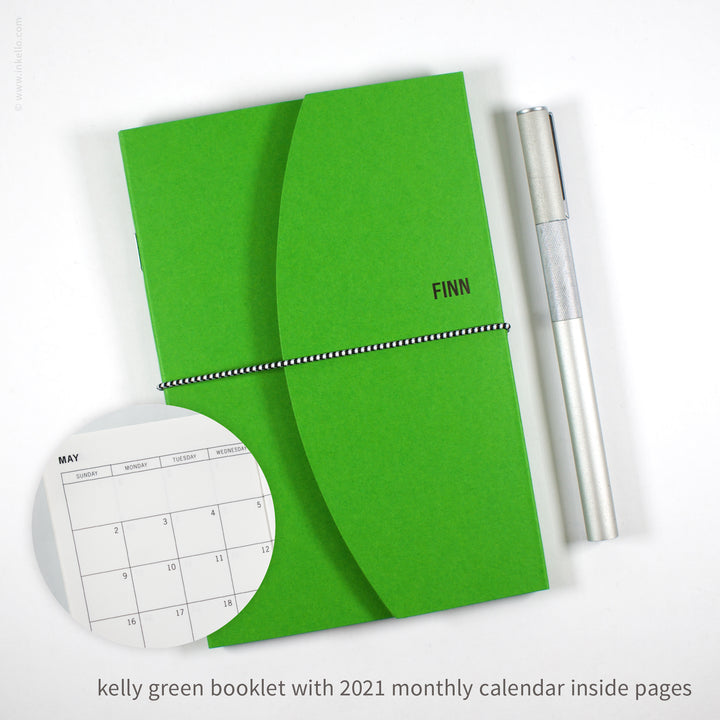 Contour Booklet with Kelly Green Cover (