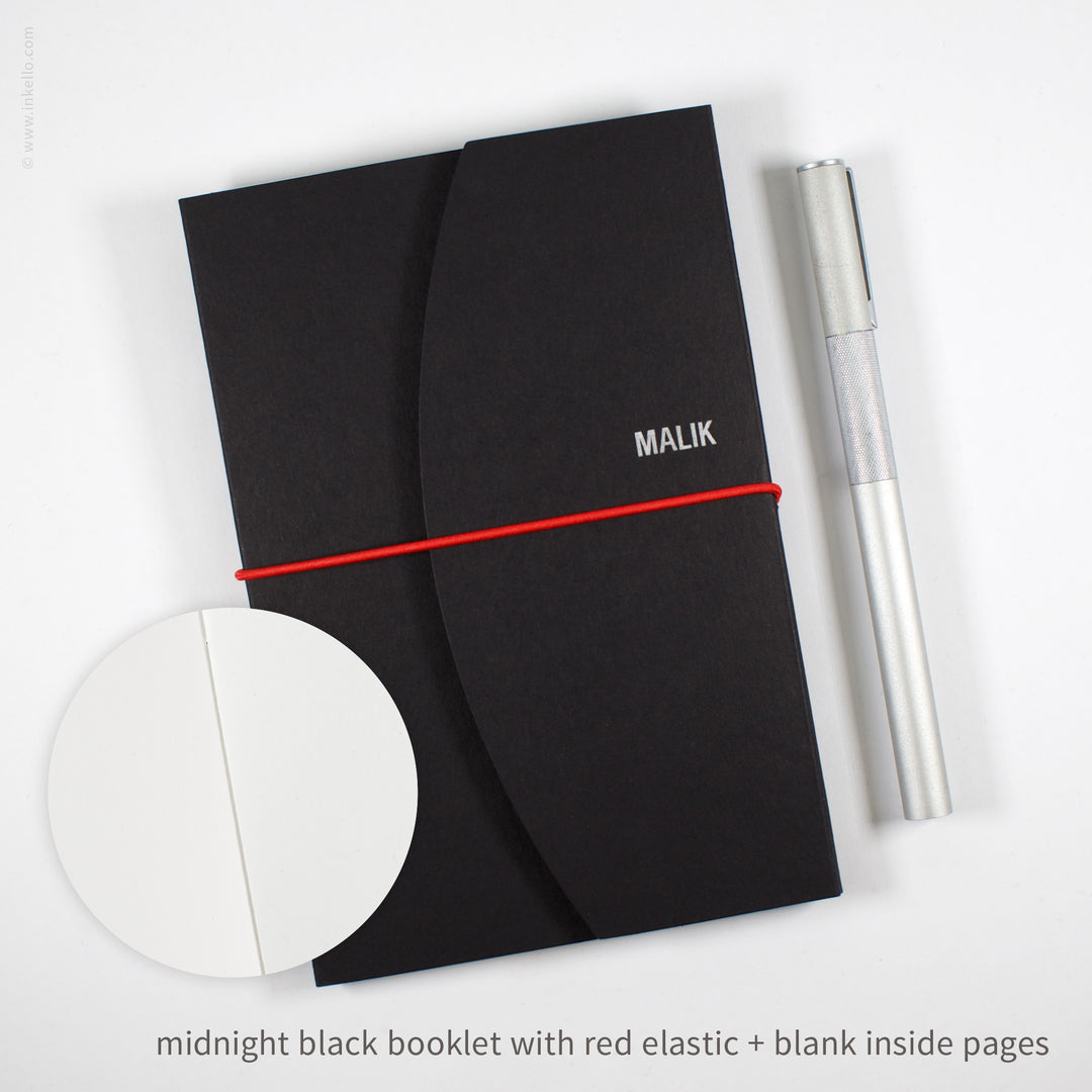 Contour Booklet with Midnight Black Cover (