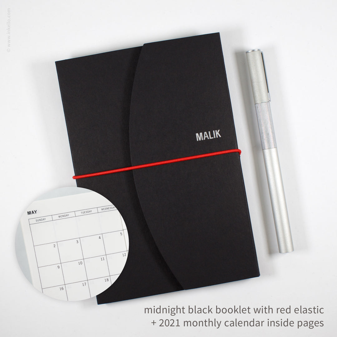 Contour Booklet with Midnight Black Cover (