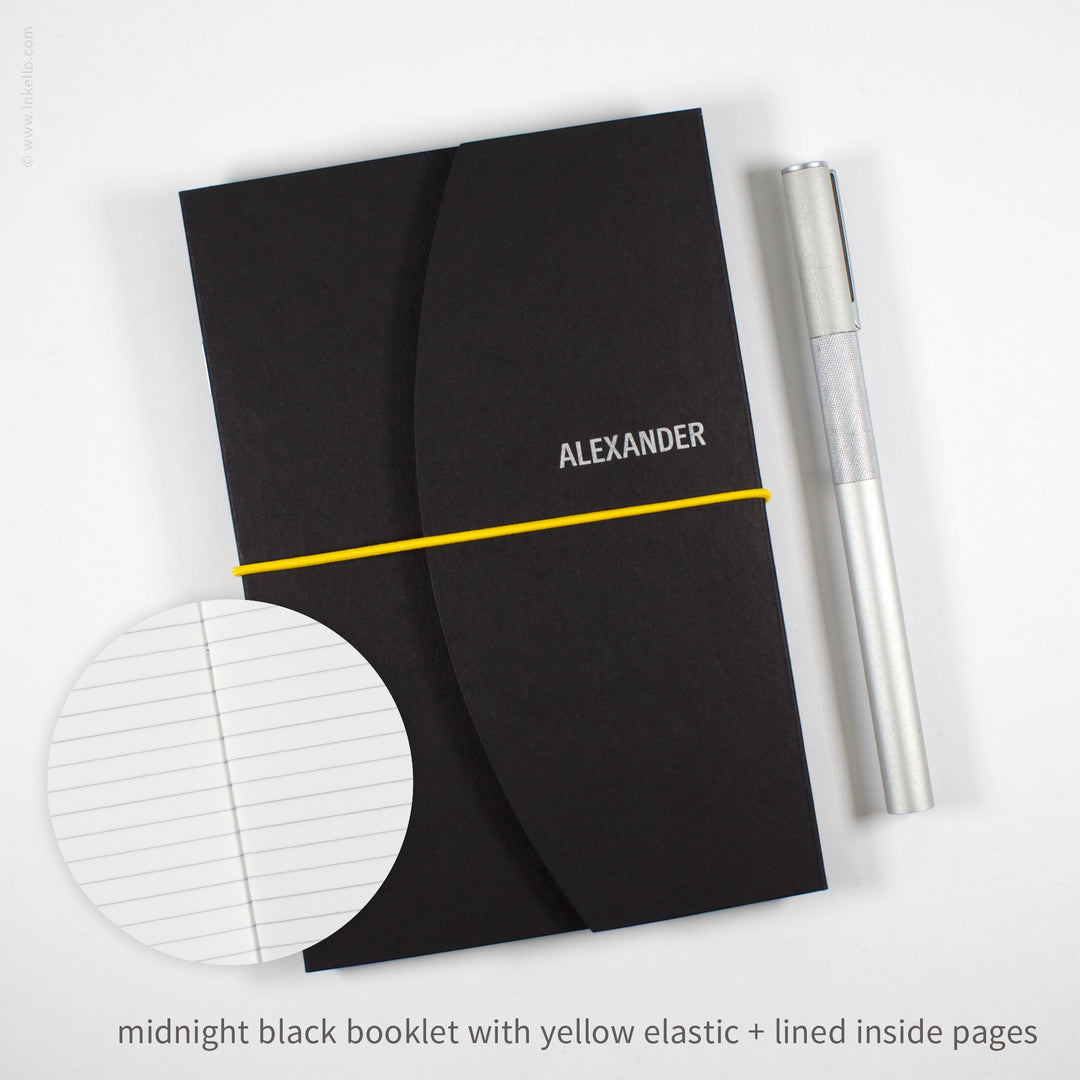 Contour Booklet with Midnight Black Cover (