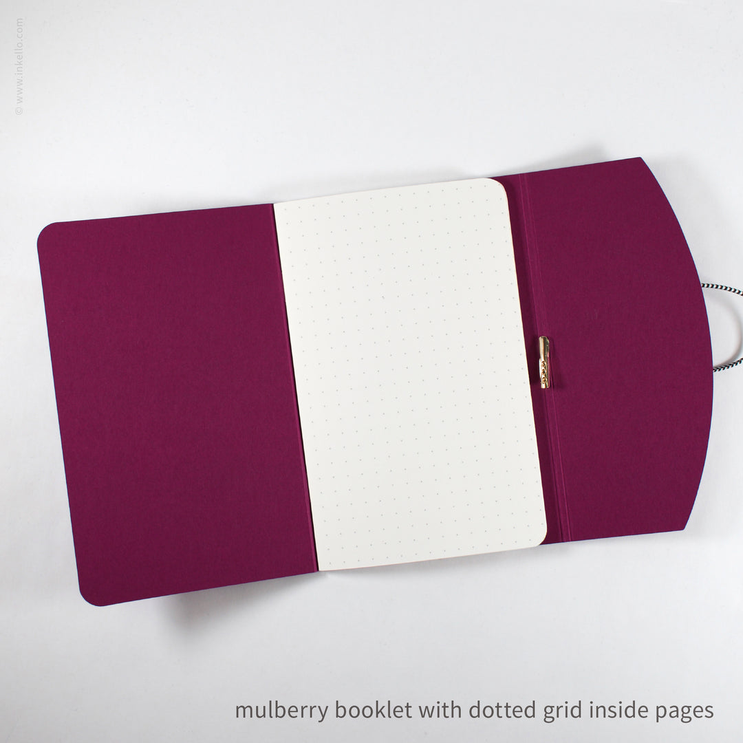 Contour Booklet with Mulberry Cover (