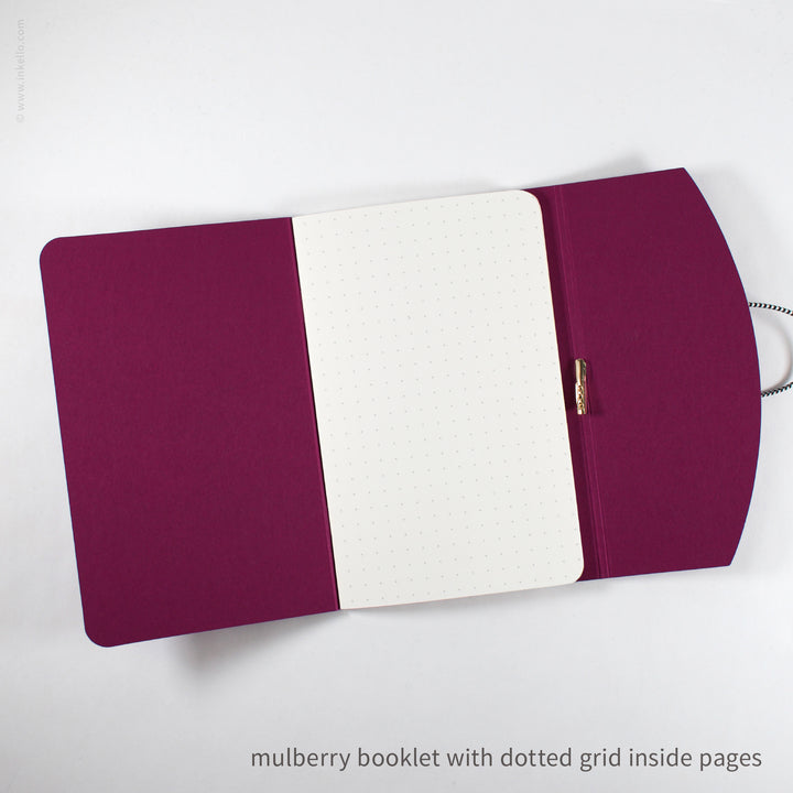 Contour Booklet with Mulberry Cover (