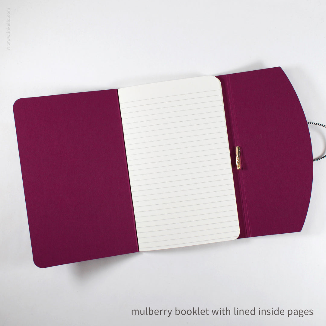 Contour Booklet with Mulberry Cover (