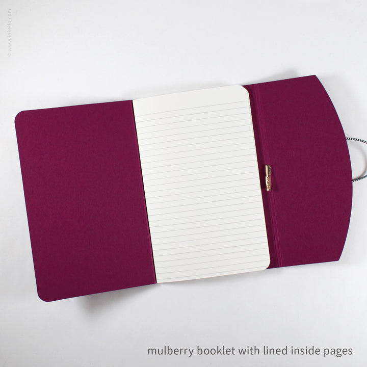 Contour Booklet with Mulberry Cover (