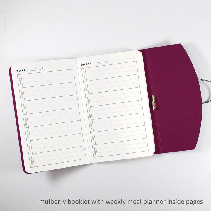 Contour Booklet with Mulberry Cover (