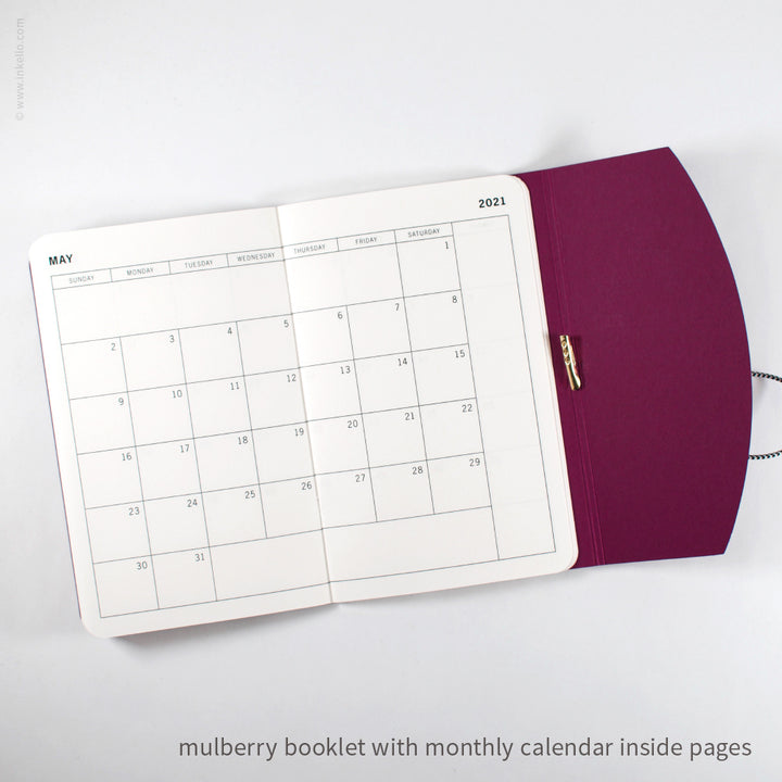 Contour Booklet with Mulberry Cover (