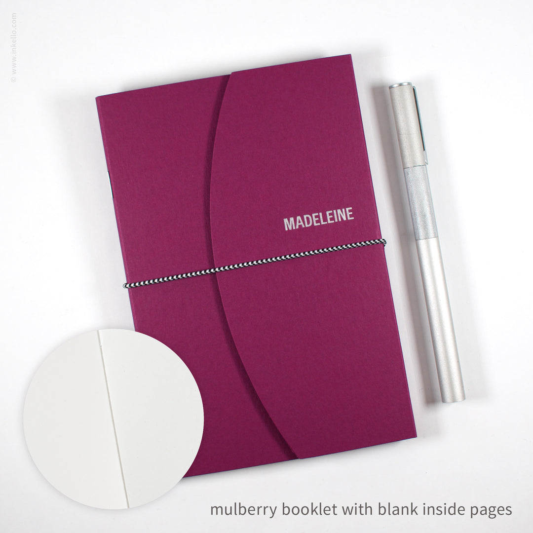 Contour Booklet with Mulberry Cover (