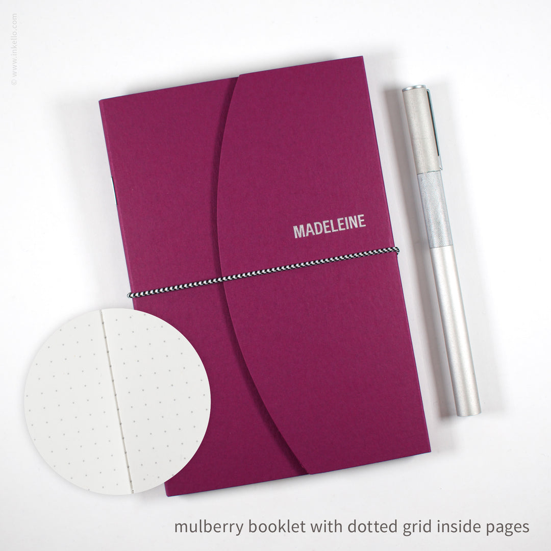 Contour Booklet with Mulberry Cover (