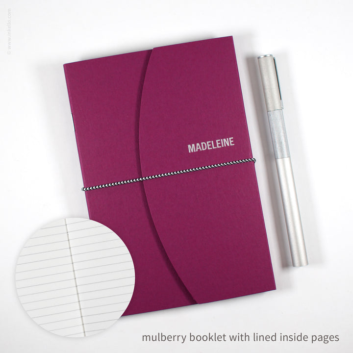 Contour Booklet with Mulberry Cover (