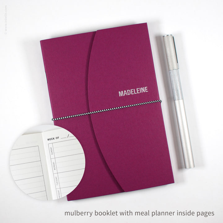 Contour Booklet with Mulberry Cover (