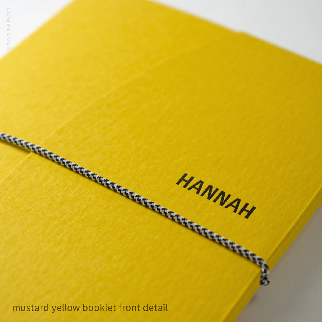 Contour Booklet with Mustard Yellow Cover (