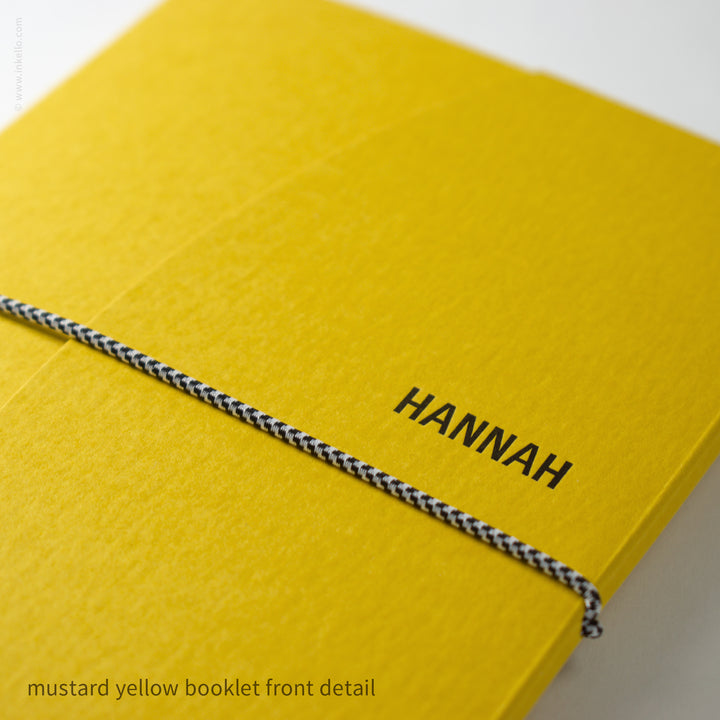 Contour Booklet with Mustard Yellow Cover (